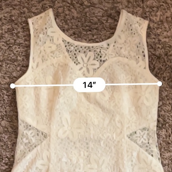 Tobi Moon Collection White Cutout Lace Mini Dress - Picture 8 of 10